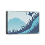 Swan Flying Bird Wings Waves Grass Mini Canvas 6  x 4  (Stretched)