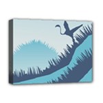 Swan Flying Bird Wings Waves Grass Deluxe Canvas 16  x 12  (Stretched) 