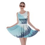 Swan Flying Bird Wings Waves Grass Skater Dress