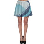Swan Flying Bird Wings Waves Grass Skater Skirt