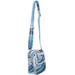 Swan Flying Bird Wings Waves Grass Shoulder Strap Belt Bag