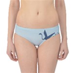 Swan Flying Bird Wings Waves Grass Hipster Bikini Bottoms