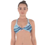 Swan Flying Bird Wings Waves Grass Halter Neck Bikini Top
