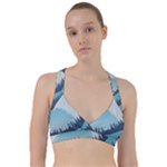 Swan Flying Bird Wings Waves Grass Sweetheart Sports Bra