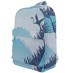 Swan Flying Bird Wings Waves Grass Classic Backpack