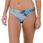 Swan Flying Bird Wings Waves Grass Band Bikini Bottoms