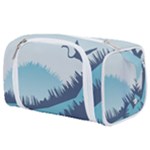 Swan Flying Bird Wings Waves Grass Toiletries Pouch