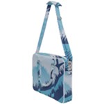 Swan Flying Bird Wings Waves Grass Cross Body Office Bag