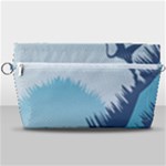 Swan Flying Bird Wings Waves Grass Handbag Organizer