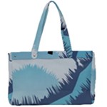 Swan Flying Bird Wings Waves Grass Canvas Work Bag