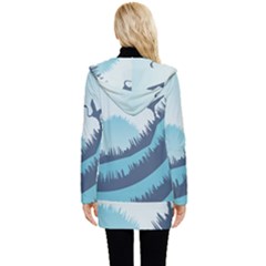 Button Up Hooded Coat  