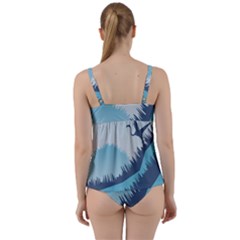 Twist Front Tankini Set 