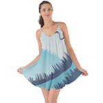 Swan Flying Bird Wings Waves Grass Love the Sun Cover Up