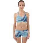 Swan Flying Bird Wings Waves Grass Back Web Gym Set