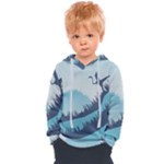 Swan Flying Bird Wings Waves Grass Kids  Overhead Hoodie