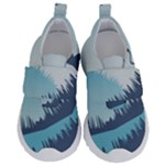Swan Flying Bird Wings Waves Grass Kids  Velcro No Lace Shoes