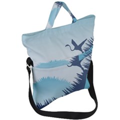 Fold Over Handle Tote Bag 
