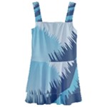 Swan Flying Bird Wings Waves Grass Kids  Layered Skirt Swimsuit