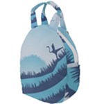 Swan Flying Bird Wings Waves Grass Travel Backpack