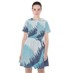 Swan Flying Bird Wings Waves Grass Sailor Dress