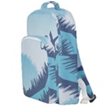 Swan Flying Bird Wings Waves Grass Double Compartment Backpack