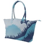 Swan Flying Bird Wings Waves Grass Canvas Shoulder Bag