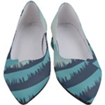 Swan Flying Bird Wings Waves Grass Women s Block Heels 