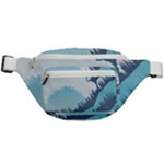 Swan Flying Bird Wings Waves Grass Fanny Pack