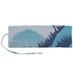 Swan Flying Bird Wings Waves Grass Roll Up Canvas Pencil Holder (M)