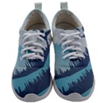 Swan Flying Bird Wings Waves Grass Mens Athletic Shoes