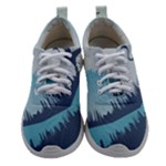 Swan Flying Bird Wings Waves Grass Women Athletic Shoes