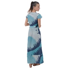 Flutter Sleeve Maxi Dress 