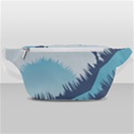 Swan Flying Bird Wings Waves Grass Waist Bag 