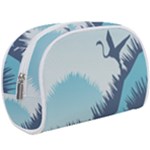 Swan Flying Bird Wings Waves Grass Make Up Case (Large)
