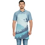 Swan Flying Bird Wings Waves Grass Kitchen Apron