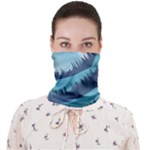 Swan Flying Bird Wings Waves Grass Face Covering Bandana (Adult)