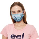 Swan Flying Bird Wings Waves Grass Crease Cloth Face Mask (Adult)