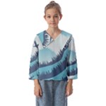 Swan Flying Bird Wings Waves Grass Kids  Sailor Shirt