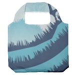 Swan Flying Bird Wings Waves Grass Premium Foldable Grocery Recycle Bag