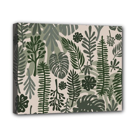 Plants Leaves Boho Botany Foliage Canvas 10  x 8  (Stretched) from ArtsNow.com