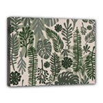 Plants Leaves Boho Botany Foliage Canvas 16  x 12  (Stretched)