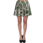 Plants Leaves Boho Botany Foliage Skater Skirt