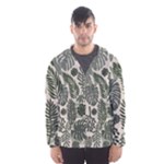 Plants Leaves Boho Botany Foliage Men s Hooded Windbreaker
