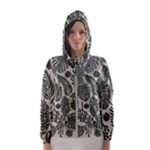 Plants Leaves Boho Botany Foliage Women s Hooded Windbreaker
