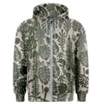Plants Leaves Boho Botany Foliage Men s Zipper Hoodie