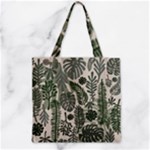 Plants Leaves Boho Botany Foliage Zipper Grocery Tote Bag