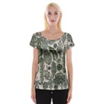 Plants Leaves Boho Botany Foliage Cap Sleeve Top
