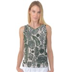 Plants Leaves Boho Botany Foliage Women s Basketball Tank Top