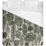 Plants Leaves Boho Botany Foliage Duvet Cover (King Size)
