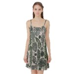 Plants Leaves Boho Botany Foliage Satin Night Slip